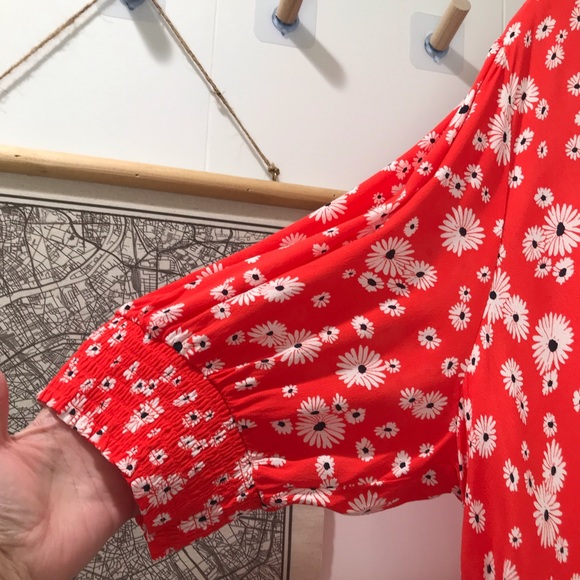 RIXO for Target Red Daisy Floral Swing Dress - Picture 2 of 13